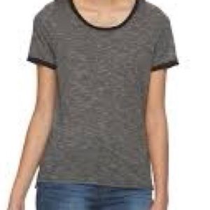 NWOT gray ringer tee